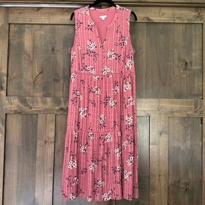 J. Jill Floral Sleeveless Midi Sundress